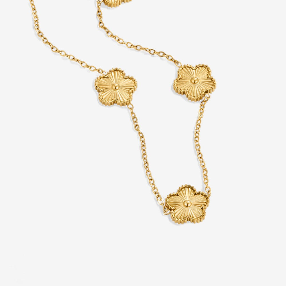 Klaver gouden ketting