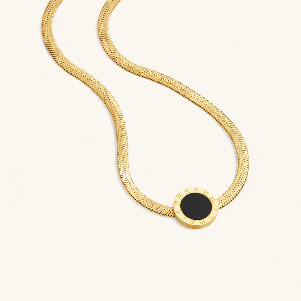 Azalea Zwarte Hanger Ketting
