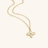 Bloesemblaadjes ketting