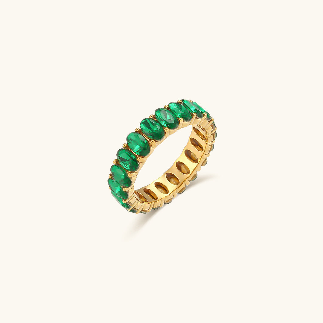 Sami Diamant Simulant Gouden Ring