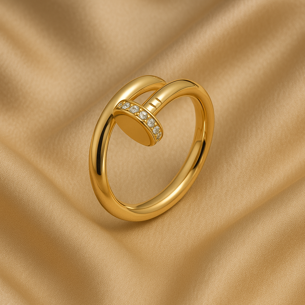 Luxe gouden nagelring