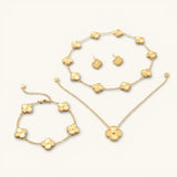 Clover set goud
