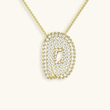 Aven Initial Diamanten Ketting