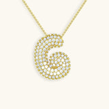 Aven Initial Diamanten Ketting