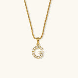 Elaria Letter Initial Diamanten Ketting