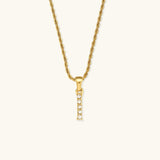 Elaria Letter Initial Diamanten Ketting