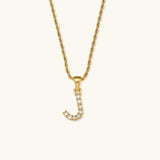 Elaria Letter Initial Diamanten Ketting