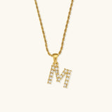 Elaria Letter Initial Diamanten Ketting