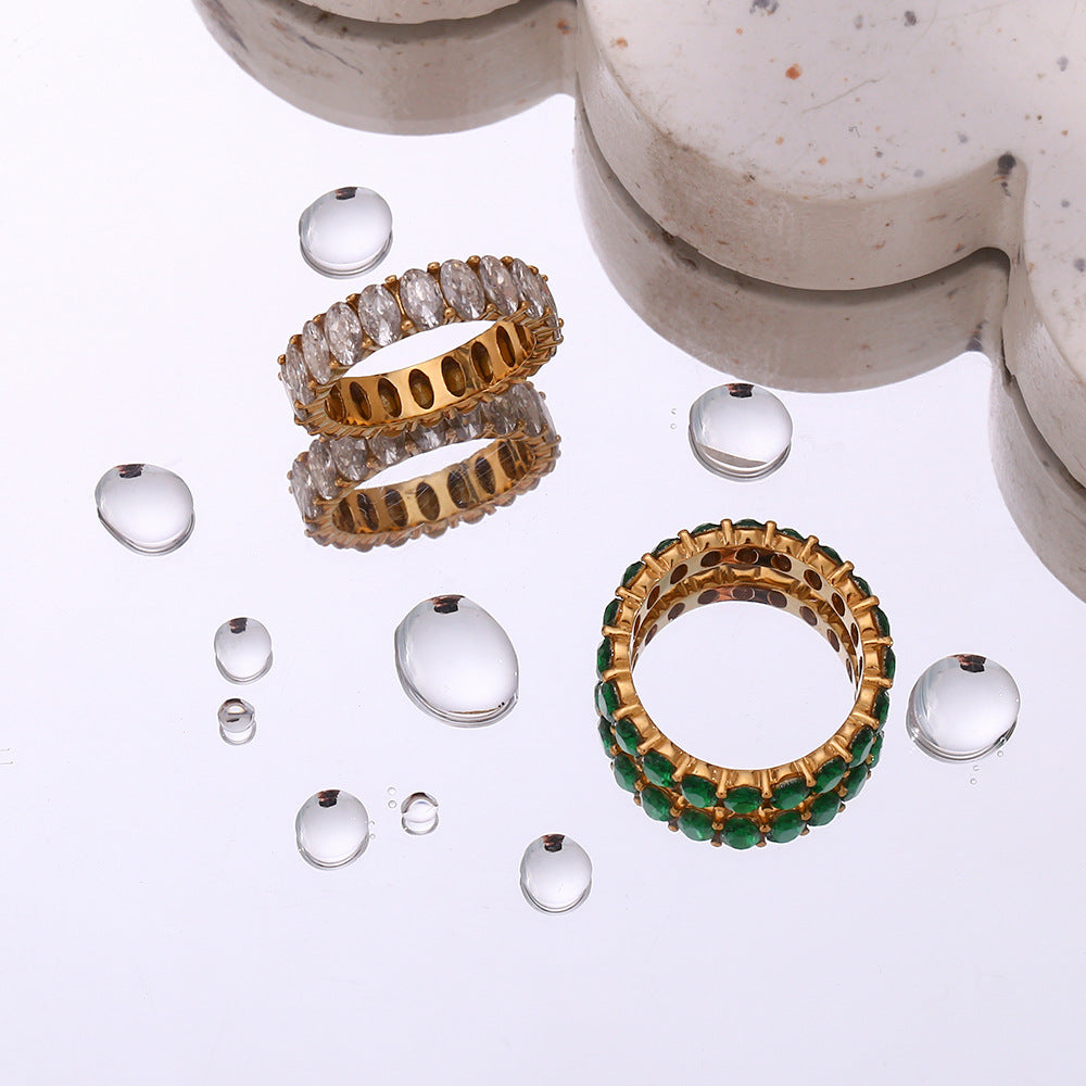 Sami Diamant Simulant Gouden Ring