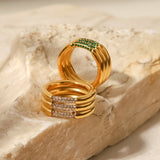 Alira diamanten gouden ring