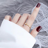 Sela Diamant Simulant Gouden Ring