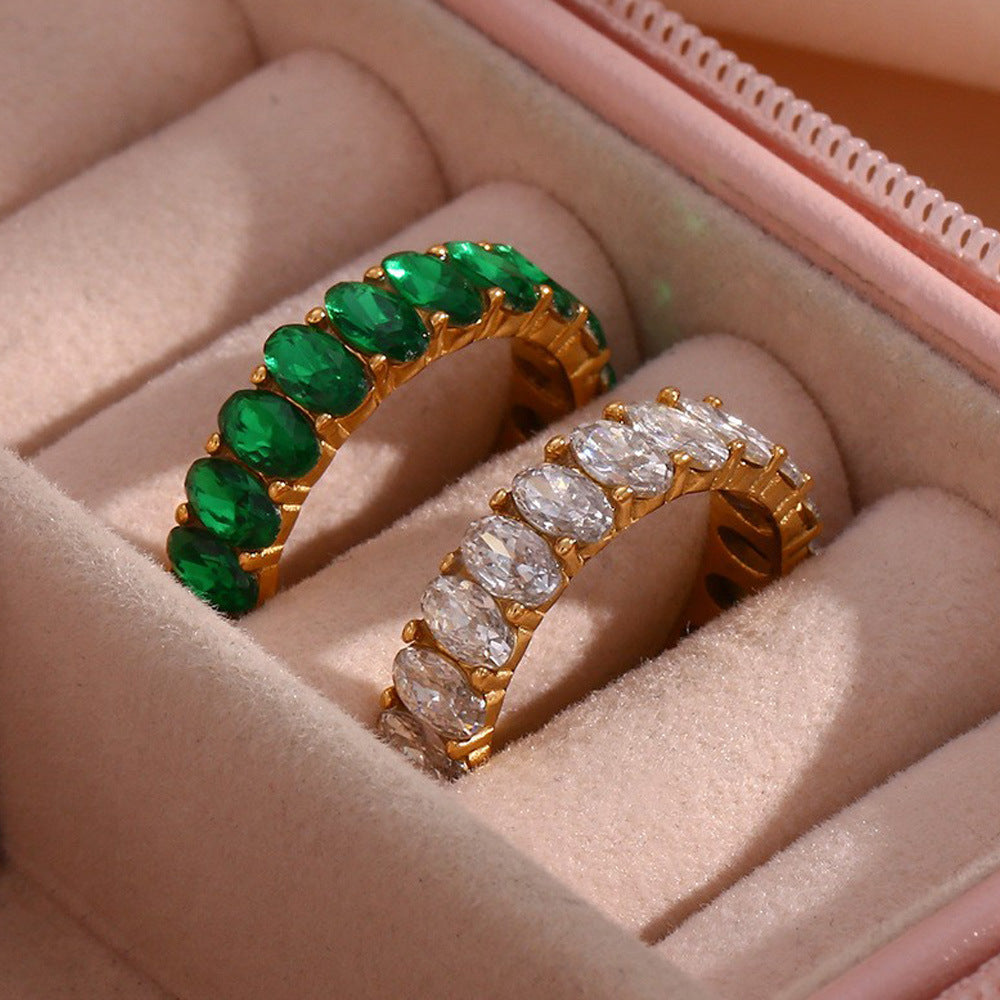 Sami Diamant Simulant Gouden Ring
