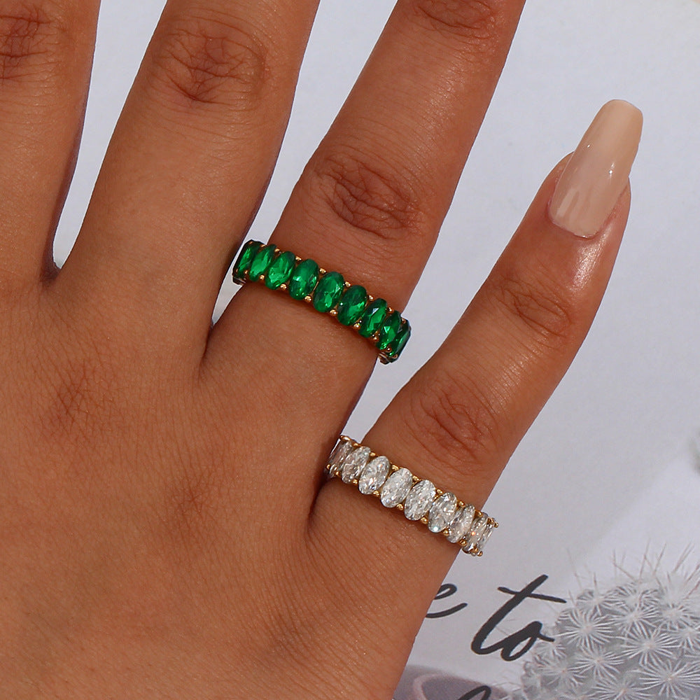 Sami Diamant Simulant Gouden Ring