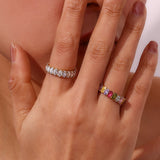 Sami Diamant Simulant Gouden Ring