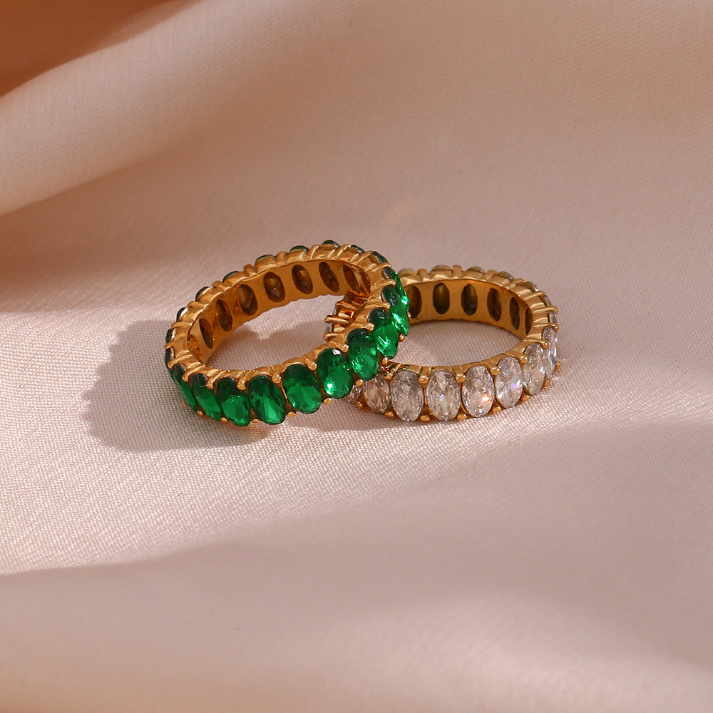Sami Diamant Simulant Gouden Ring