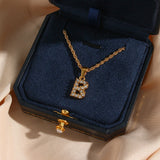Elaria Letter Initial Diamanten Ketting