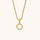 Elaria Letter Initial Diamanten Ketting