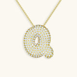 Aven Initial Diamanten Ketting