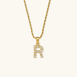 Elaria Letter Initial Diamanten Ketting
