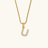 Elaria Letter Initial Diamanten Ketting