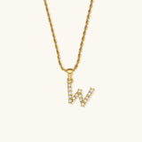 Elaria Letter Initial Diamanten Ketting