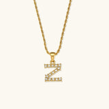 Elaria Letter Initial Diamanten Ketting