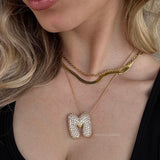 Aven Initial Diamanten Ketting