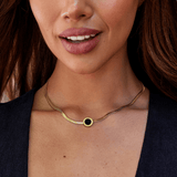 Azalea Zwarte Hanger Ketting