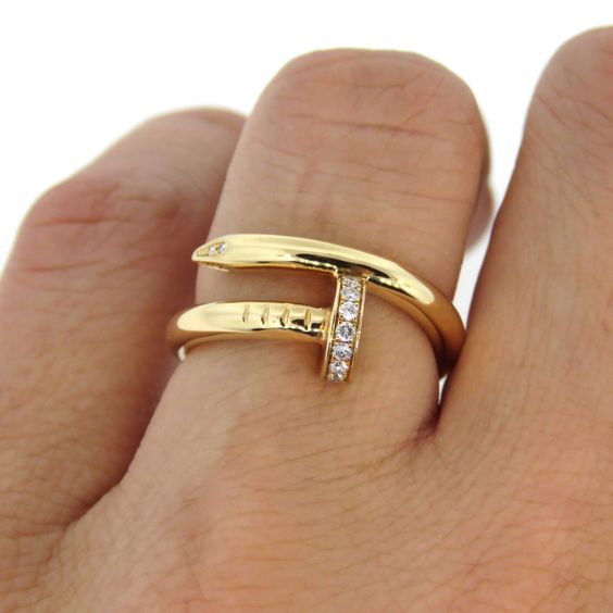 Luxe gouden nagelring