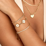 Klaver armband met aangepaste naam