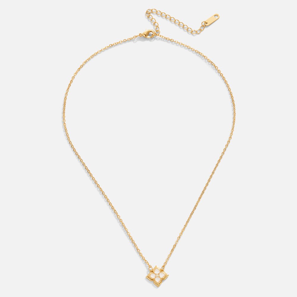 Dalia Witte Iris Klaver Ketting