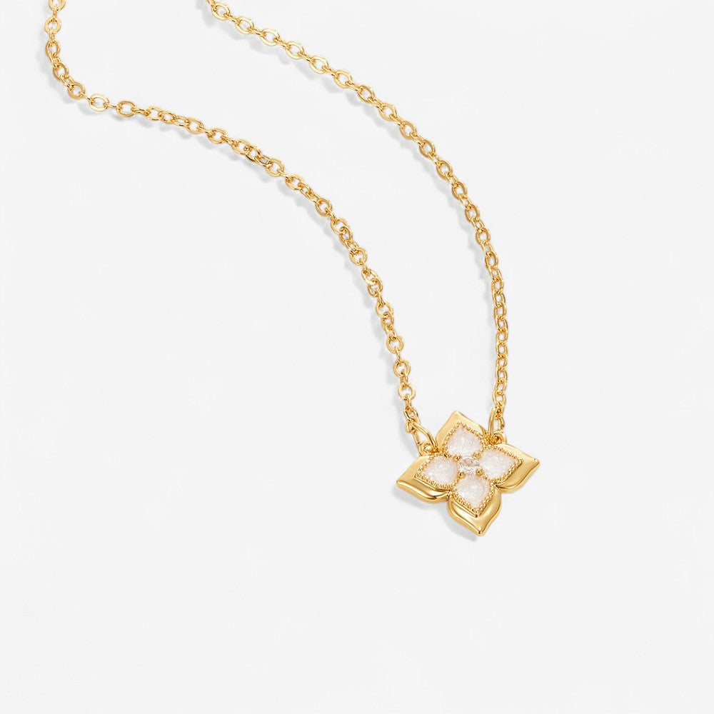 Dalia Witte Iris Klaver Ketting