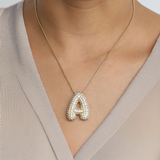Aven Initial Diamanten Ketting