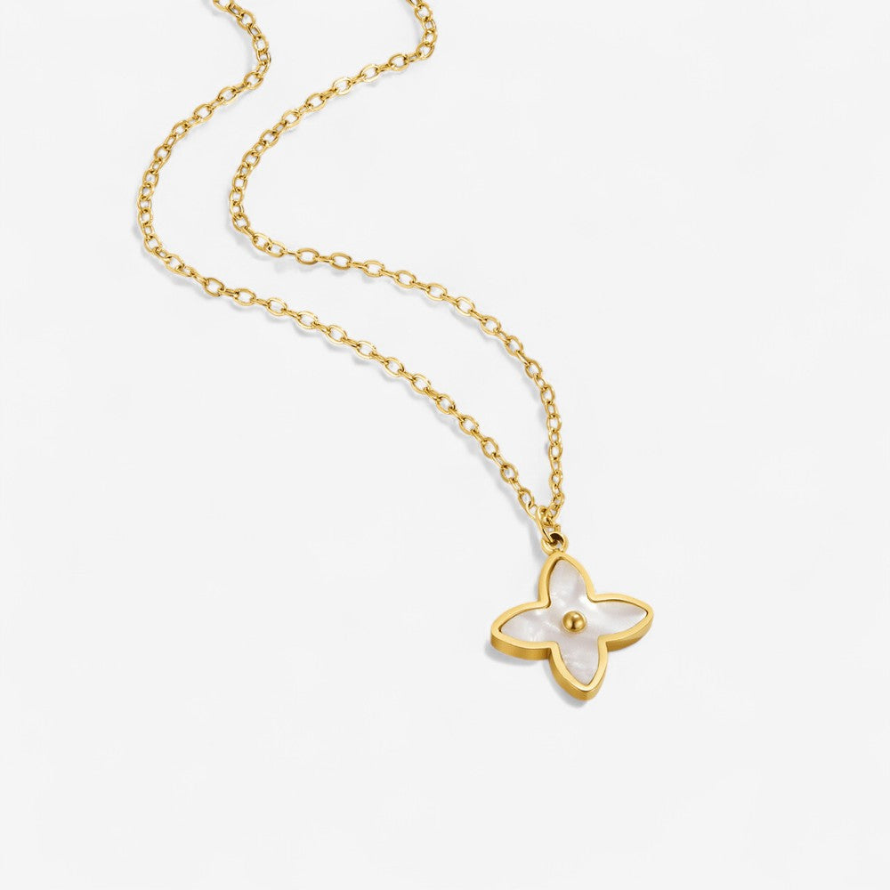 Bloesemblaadjes ketting